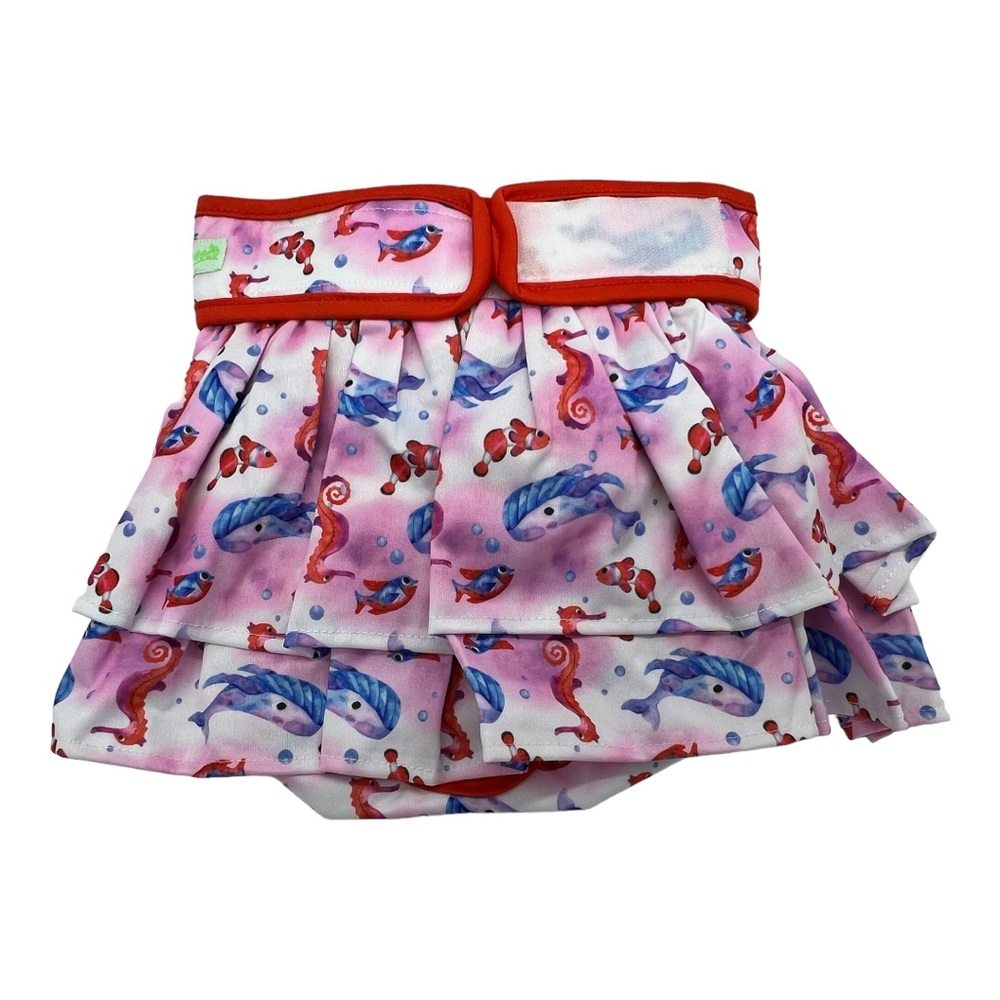 New Wegreeco Female Dog Ruffle Diaper Sea Horse Fish